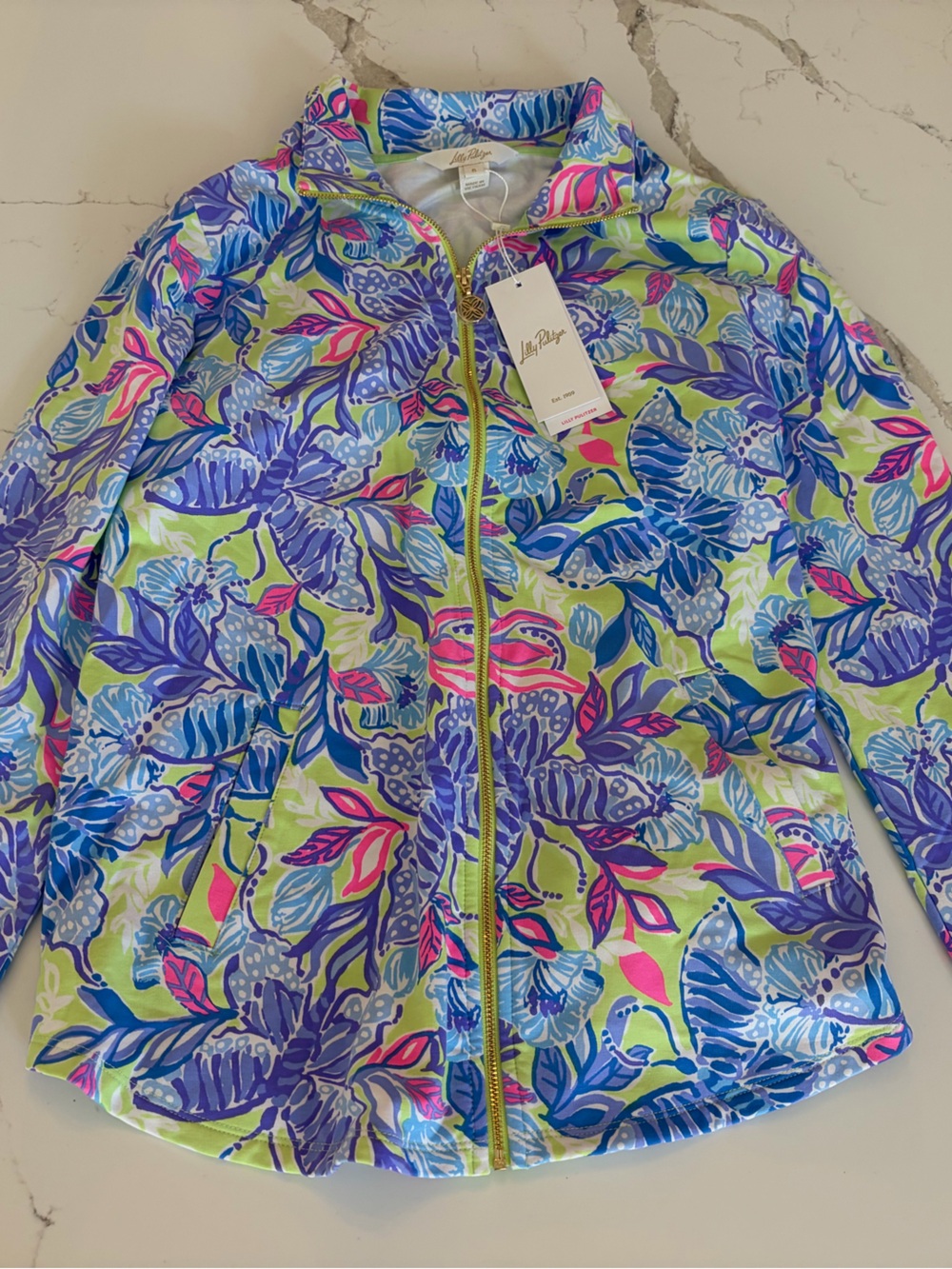 Lilly Pulitzer Leona Zip-Up NWT